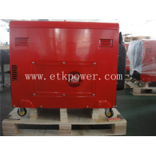 Air-Cooled Single Cylinder Diesel Generator Set Red Color (DG6LN)